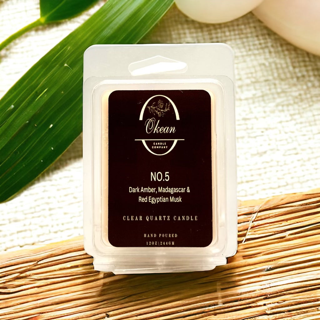 No. 5 - Dark Amber, Madagascar & Red Egyptian Musk 2.75 oz. Quartz Wax Melt image 0