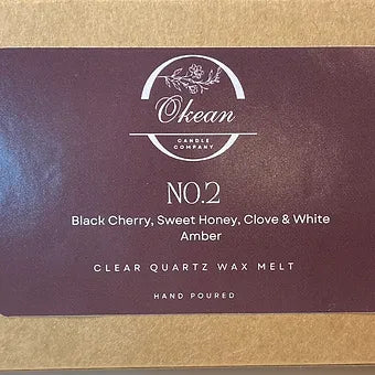 No. 2 - 8 Cavity - Wax Melt - 2.7oz - Black Cherry, Sweet Honey, Clove & White Amber