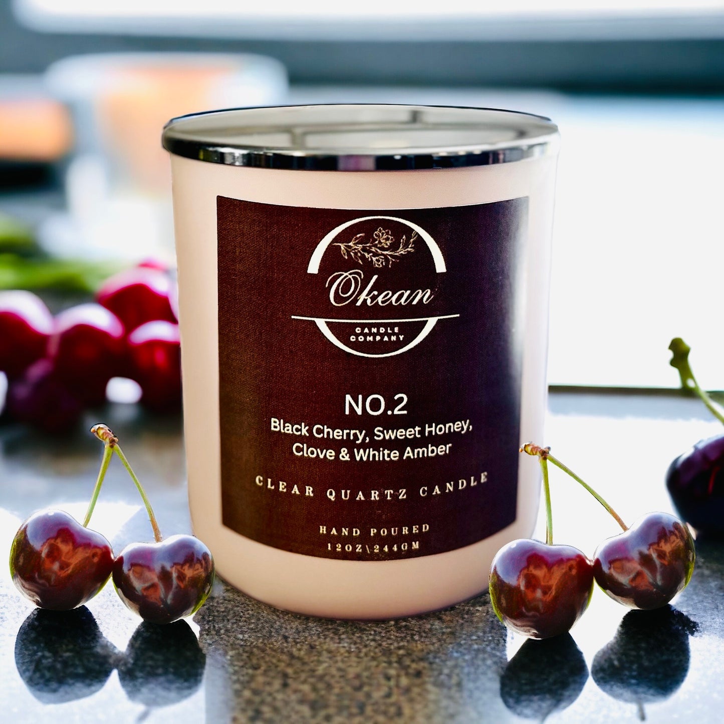 No. 2 - Sweet & Warm - Clear Quartz - Double Wick Candle - 12OZ