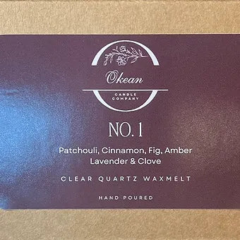 No. 1 - 8 cavity - Wax Melt- Patchouli, Cinnamon, Fig, Amber Lavender & Clove.