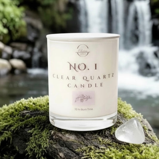 No. 1 - Spicy Comfort- Clear Quartz - Double Wick Candle - 12OZ