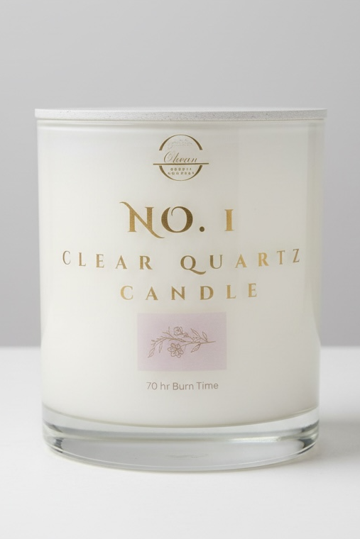 No. 1 - Spicy Comfort- Clear Quartz - Double Wick Candle - 12OZ