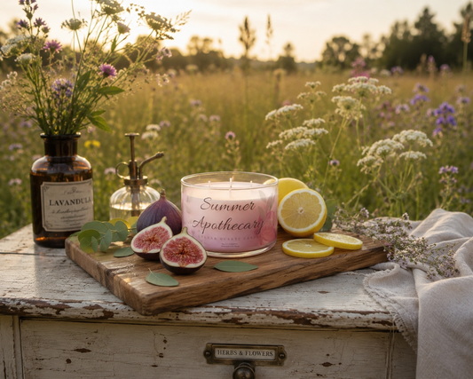 Summer Apothecary- Clear Quartz- Triple Wick- 14oz Candle