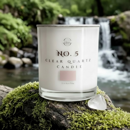 No. 5 - Rich Musk - Clear Quartz - Double Wick Candle - 12OZ