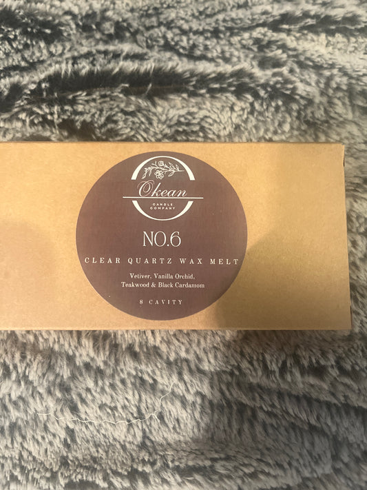No. 6 - 6 Cavity - Wax Melt - 8 cavity - Vetiver, Van. Orchid, Teakwood & Black Cardamom