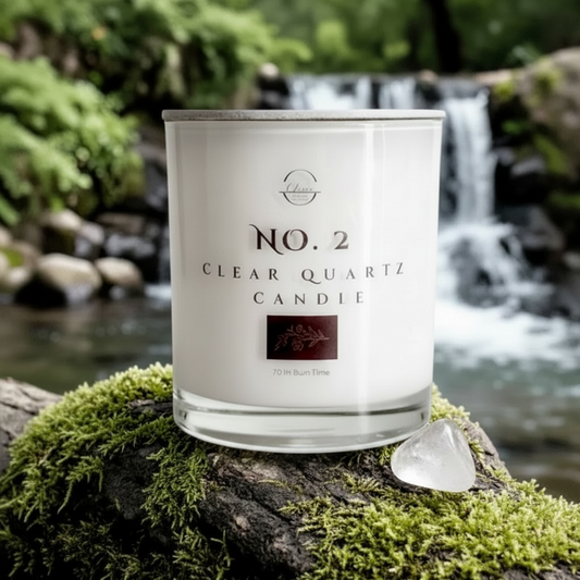 No. 2 - Sweet & Warm - Clear Quartz - Double Wick Candle - 12OZ