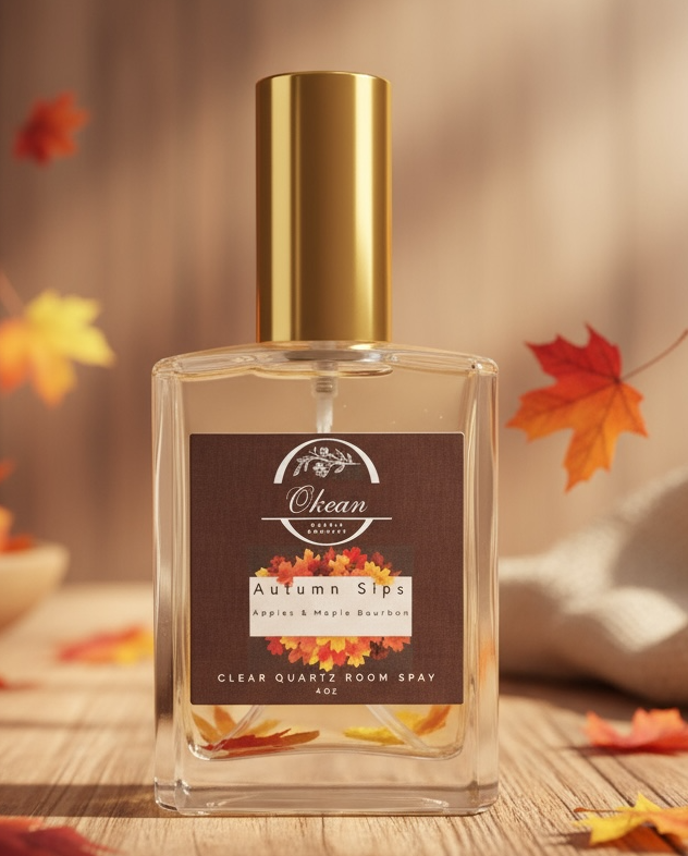 Autumn Sips - Clear Quartz - Room Spray - 4oz