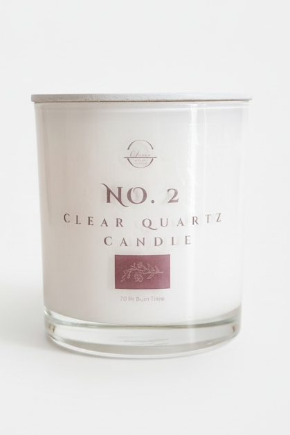 No. 2 - Sweet & Warm - Clear Quartz - Double Wick Candle - 12OZ