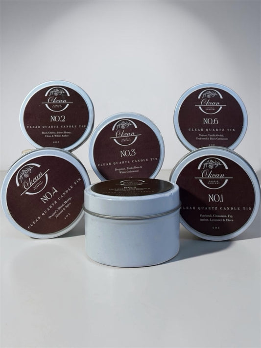 No. 1 - Clear Quartz - Single Wick Candle - 6oz